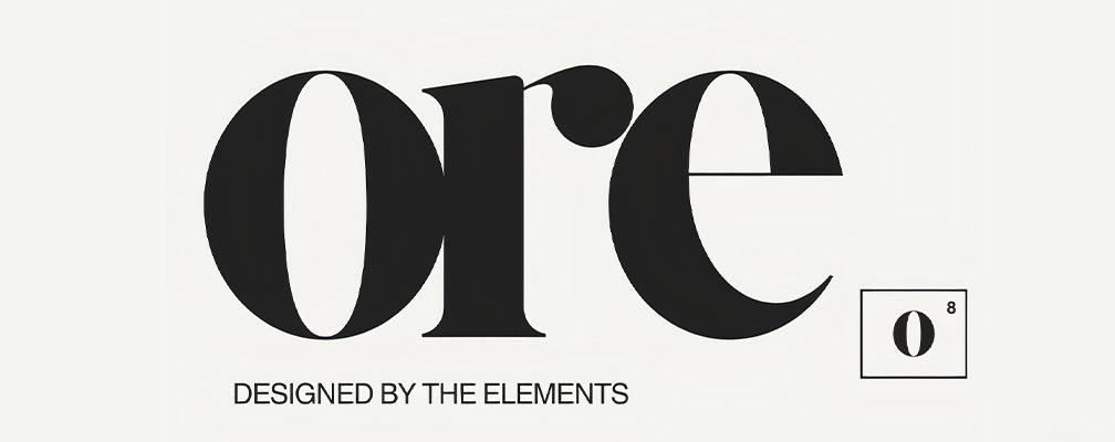 Bold black serif typography on a white background with a small square icon featuring the letter O and a superscript eight