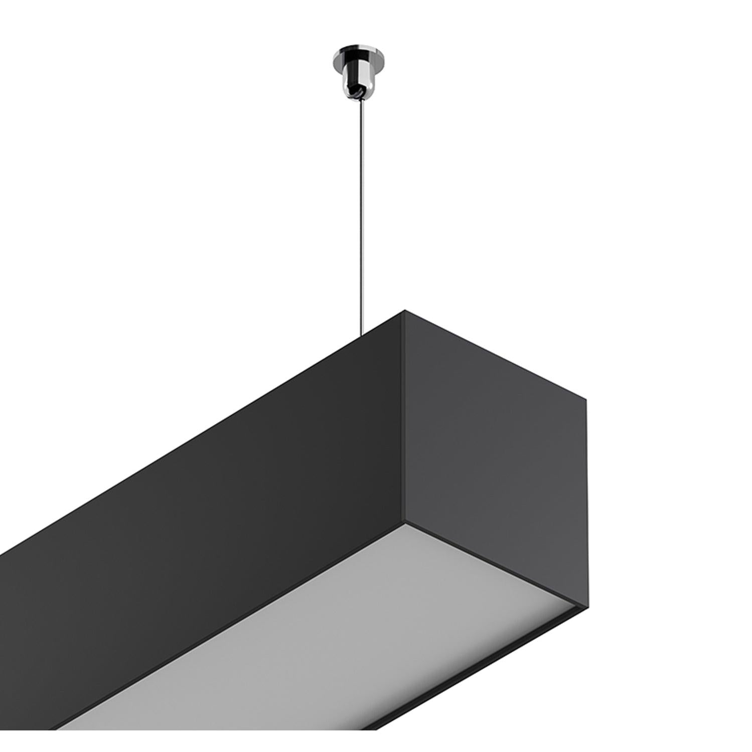 50mm x 50mm LED Channel 920 Direct/In-Direct Suspended Profile in Raw