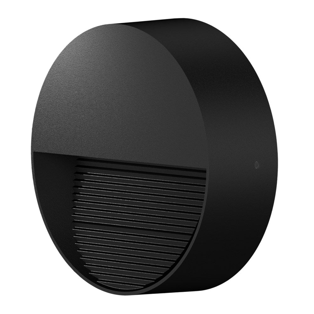 SAL Lighting SE7356WW/BK | Altona Round LED Step Light