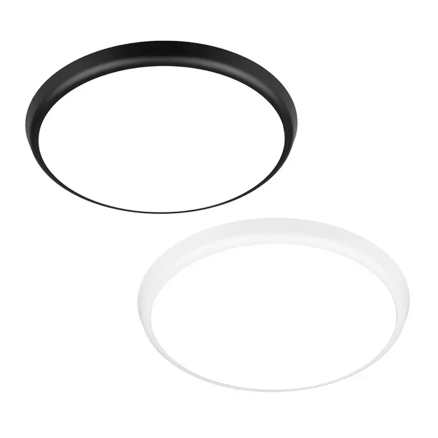 Luna ST18 LED Oyster Light CCT 18w Black, White-ST18-TRI-B-LT-The Lighting Outlet-product-view