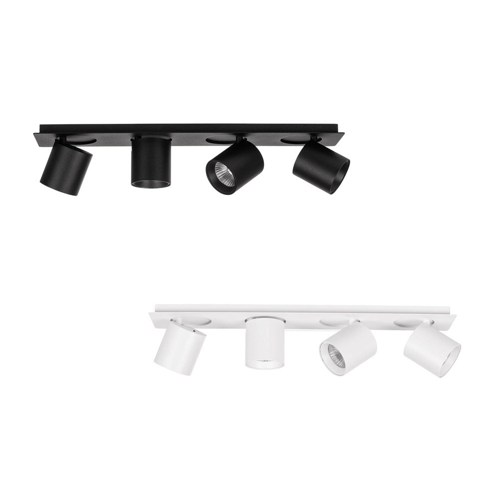 Sbarra 4Lt Adjustable LED Bar Light in Black or White Havit Lighting