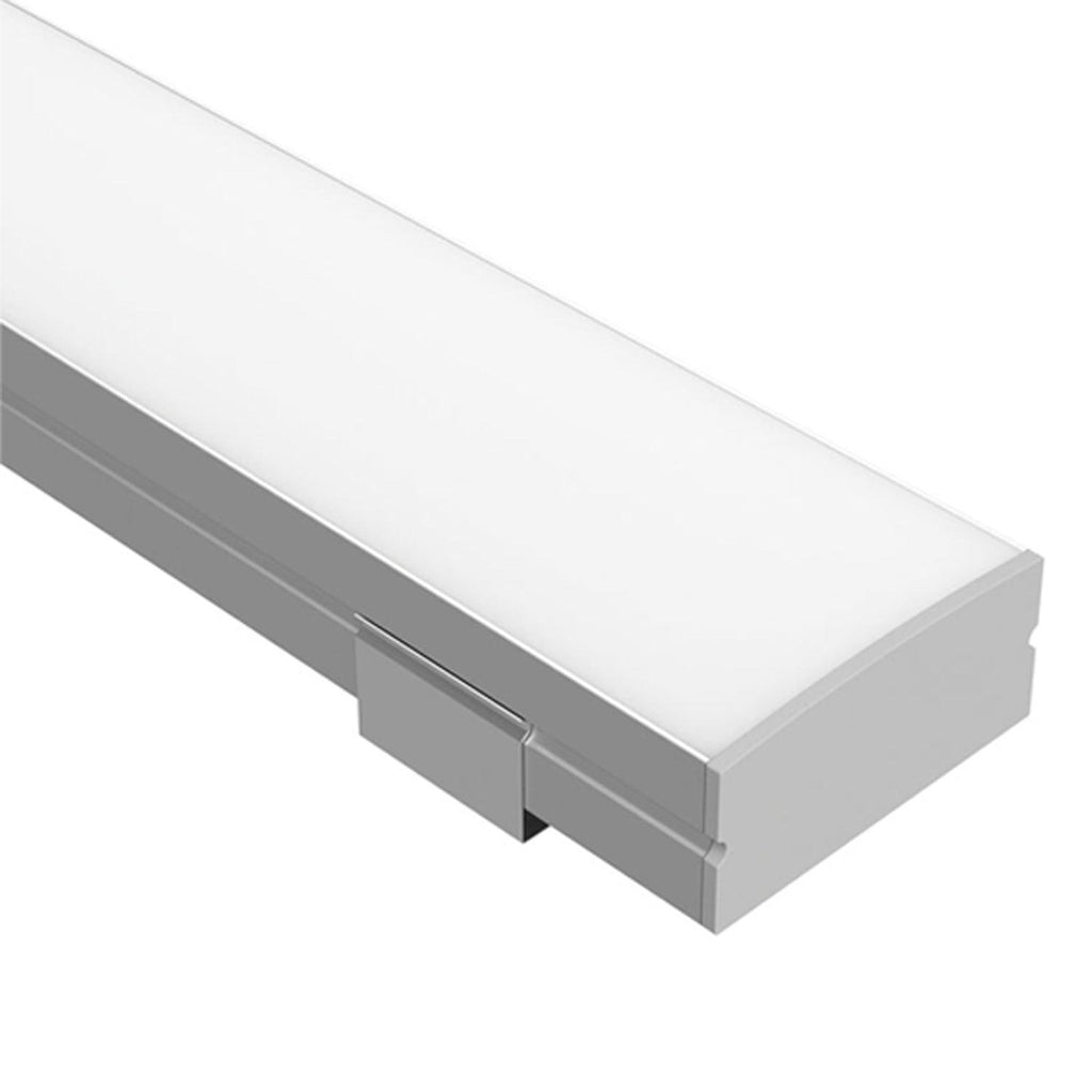 24mm x 11mm LED Channel 240 Wide Surface Mount Profile in Black or ...