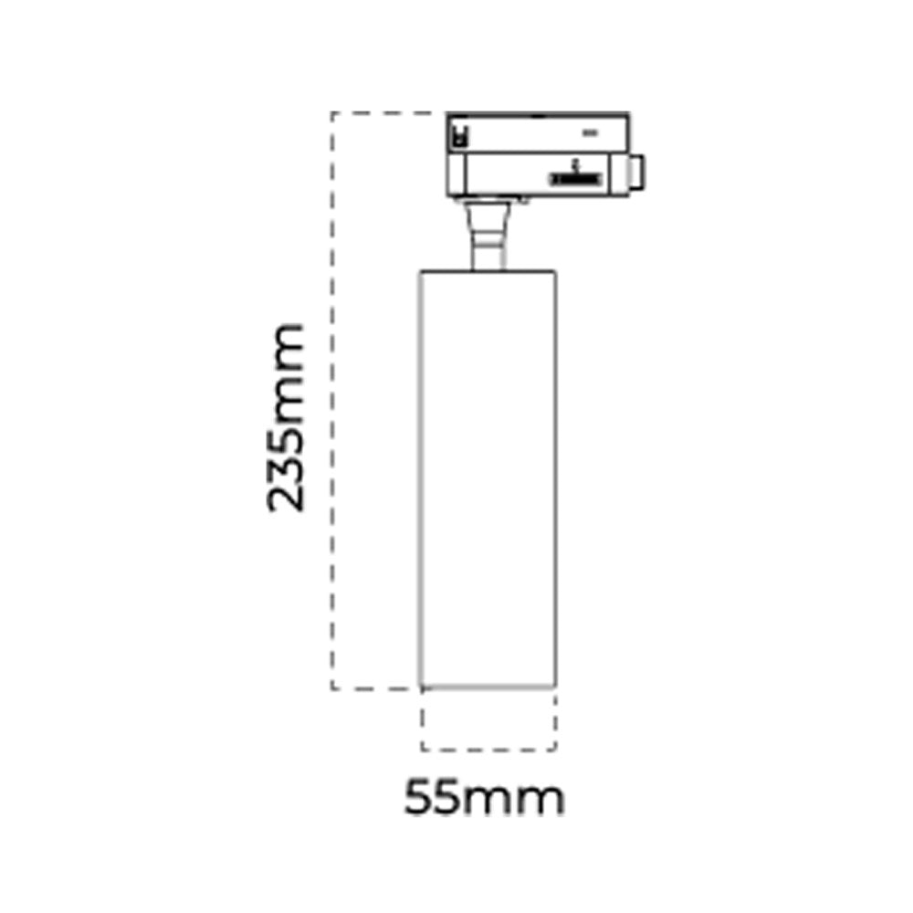 Single Circuit LED Track Light 20w in Black or White - The Lighting ...