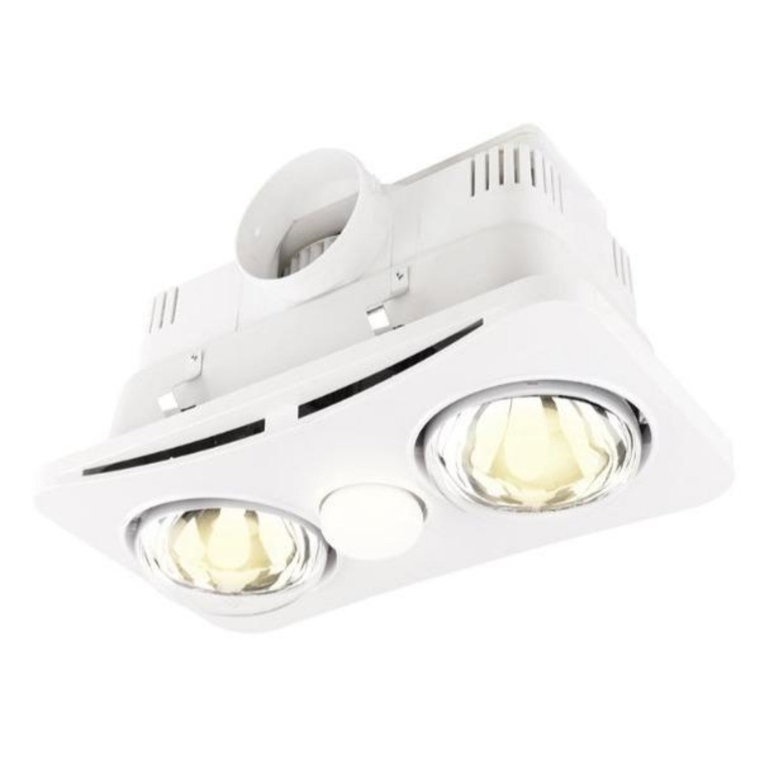 Newton 2+1 Light - 3 in 1 Bathroom Heater Light in White - The Lighting Outlet NZ