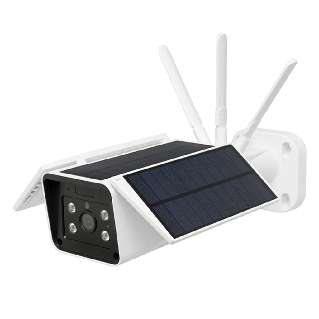 Smart Wi-Fi Trident Solar Camera In White - The Lighting Outlet NZ