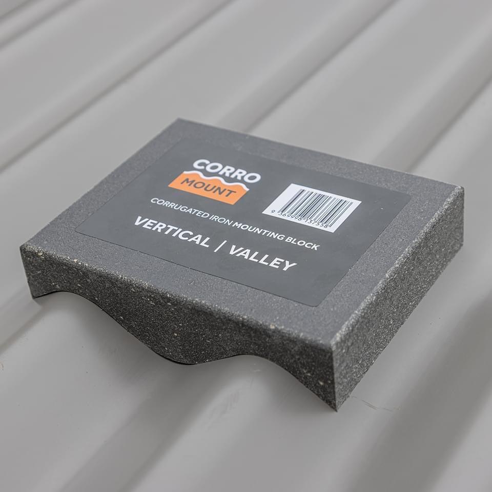 Corromount Rectangle Mounting Block in Ridge or Valley Design - The ...