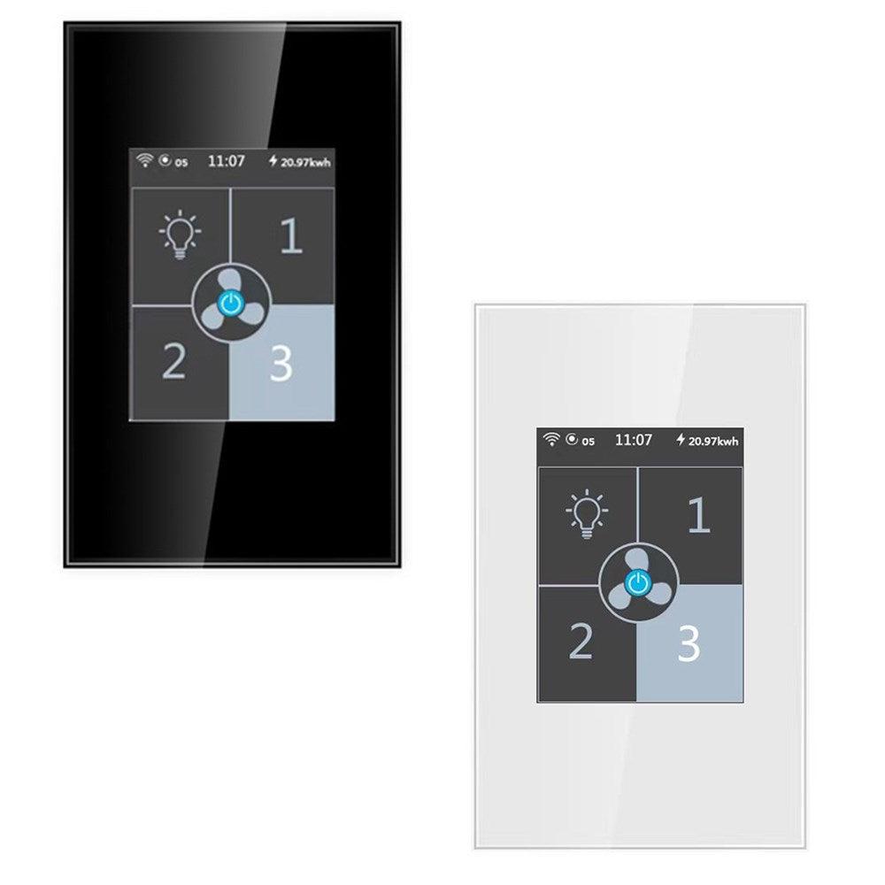 CTEC Smart Home: Smart Switch for Light Switch AC Ceiling Fan Control in  Black or White (Google Assistant, Alexa Compatible)