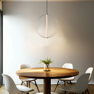 Carbon LED Pendant Light in Brass (ø500mm/ø600mm) Lumiluxe Lighting - LUX.CARBON