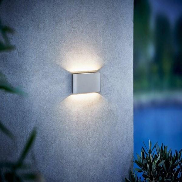 Kinver Outdoor Up/Down LED Wall Light 12w in White or Black