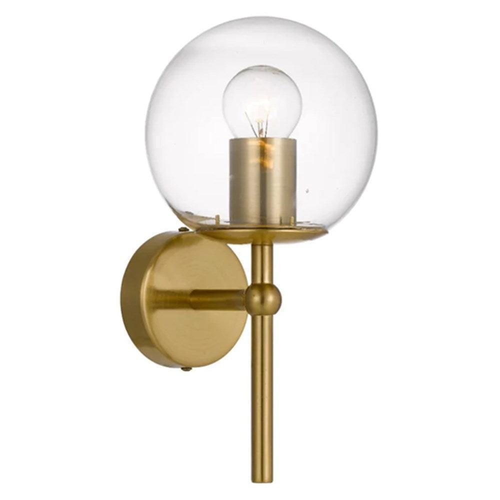 Eterna Indoor Wall Light in Gold/Clear, Gold/Opal, Black/Clear or Black/Opal