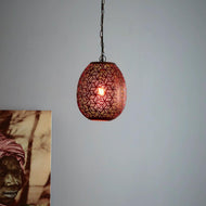 Sigma Perforated Pod Pendant Light Small in Bronze Zaffero - ZAF12073