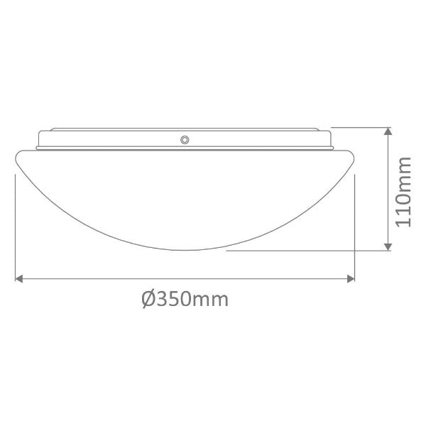 VORTEX-350 Ceiling Light LED 25W Dimmable Opal Domus Lighting 20587, 2 ...