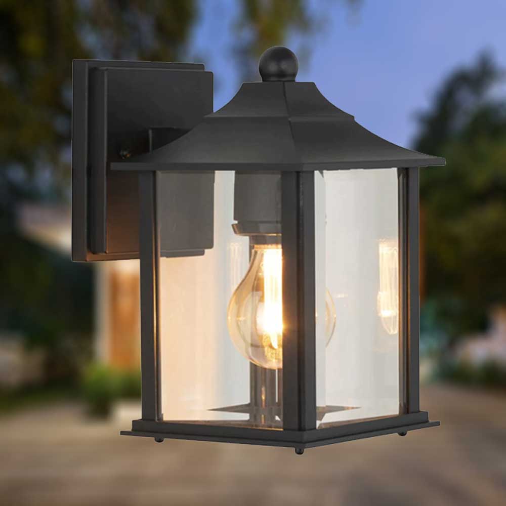 Outdoor 40w Wall Light 1Lt in Black - The Lighting Outlet NZ