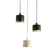 Montreux 2 Tone Drum Pendant Light 1xE27 (Small/Medium/Large) Zaffero